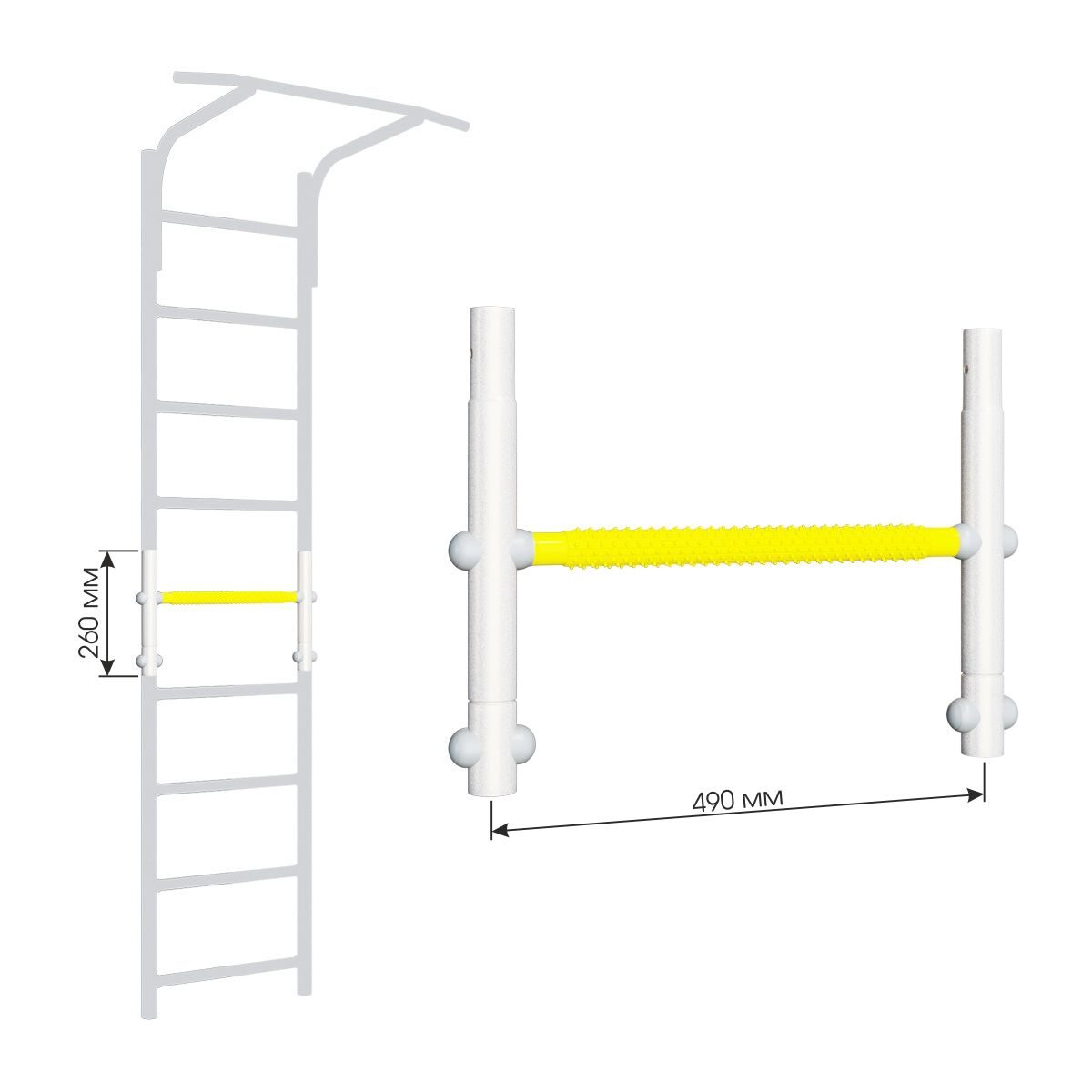 Kidsport Dop9 Hündürlük artırmaq üçün əlavə DSКМ 490 (boz plastmas)